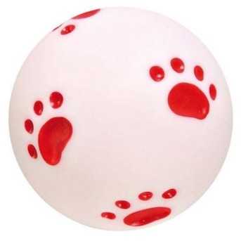 Balle motif empreinte de chien 