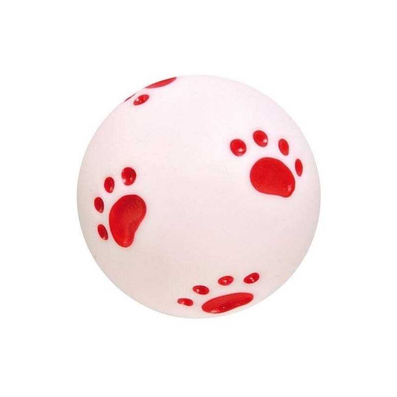 Balle motif empreinte de chien 