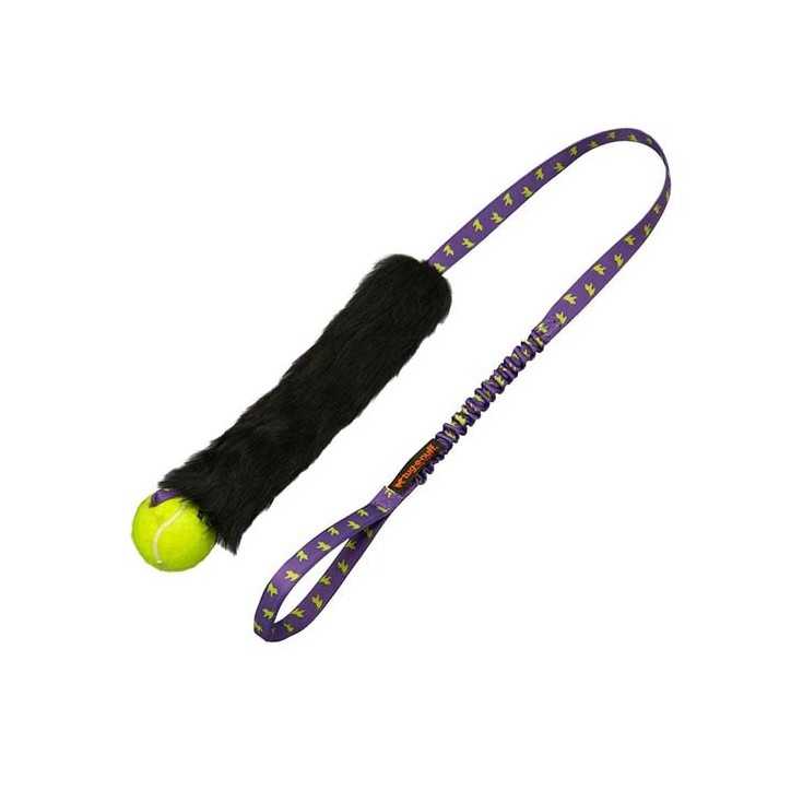 TUG E NUFF Jouet en fourrure de mouton avec balle de tennis