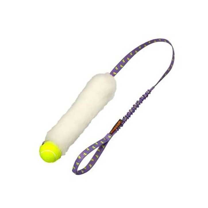 TUG E NUFF Jouet en fourrure de mouton avec balle de tennis