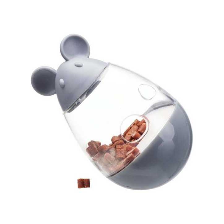 Jouet distributeur de friandises pour chats et chatons forme souris