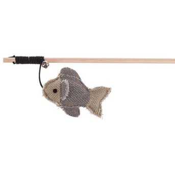 Jouet scandinave pour chat Be Nordic canne a peche avec poisson