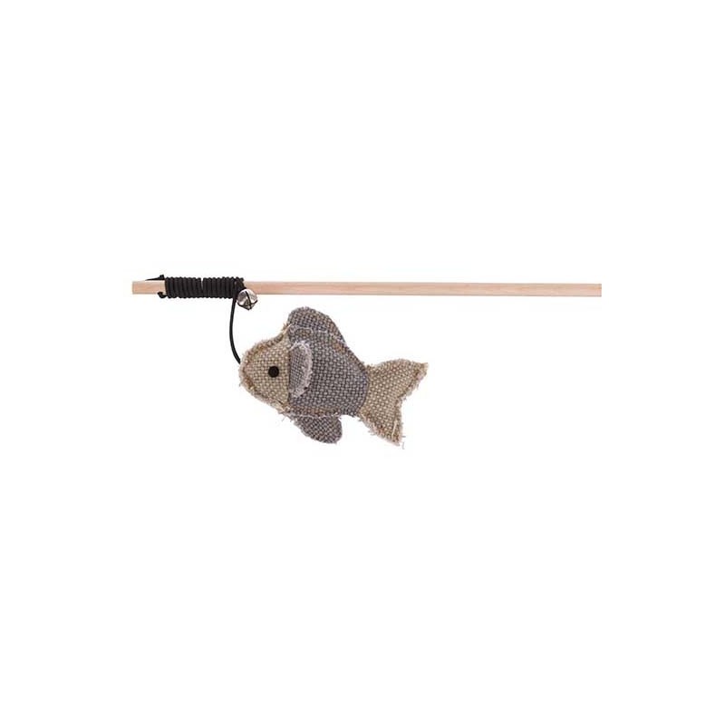 Jouet scandinave pour chat Be Nordic canne a peche avec poisson 