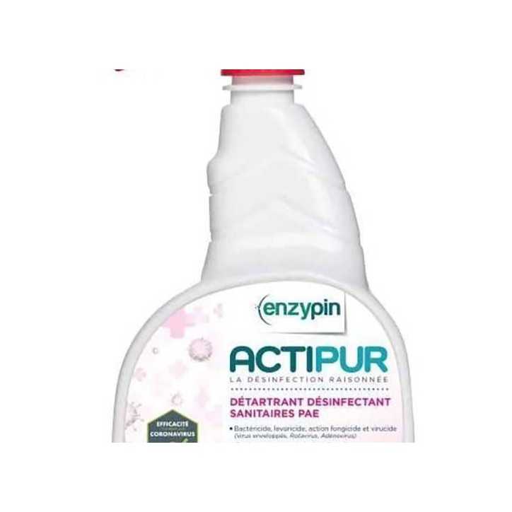 Enzypin Actipur - Detartrant desinfectant sanitaire pret a l'emploi