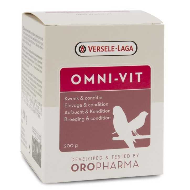 VERSELE LAGA Oropharma Omni-VIT Melange Vitamines pour Oiseaux 200g