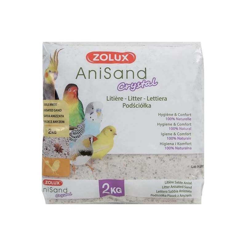 Zolux Anisand Crystal Litiere de sable pour oiseaux 