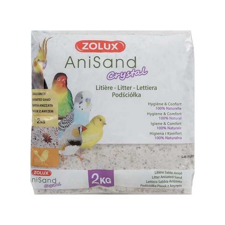 Zolux Anisand Crystal Litiere de sable pour oiseaux