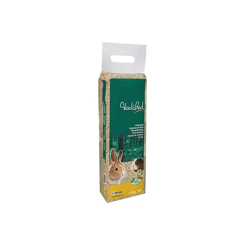 Litiere pour Rongeurs copeaux de bois VADIBED 14L 1kg 