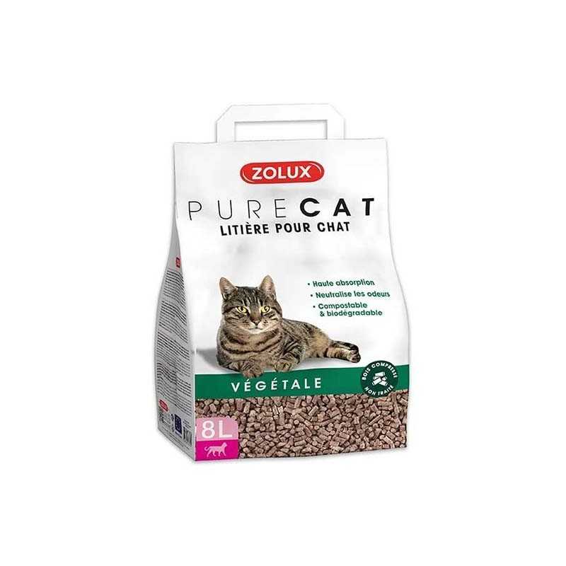 Litiere pour chat Vegetale Purecat 8L 