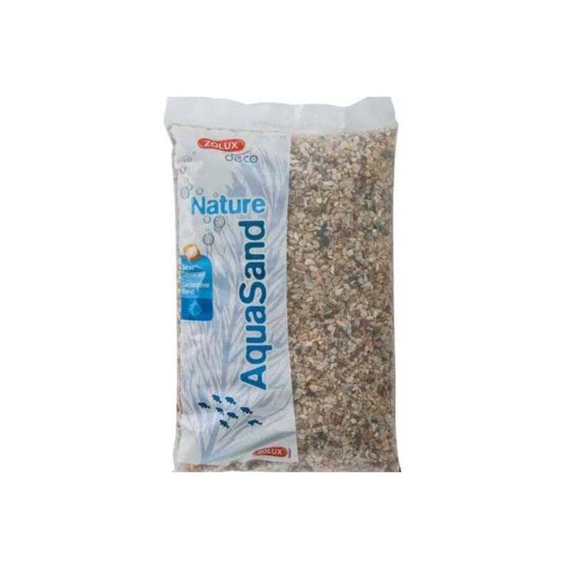 Sable pour Aquarium Naturel Nat Quartz Gros AQUASAND 5kg 