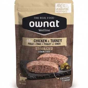 Ownat grain free Chat sterilise poulet et dinde