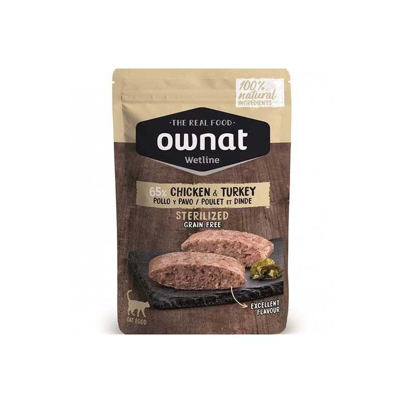 Ownat grain free Chat sterilise poulet et dinde