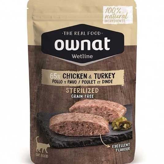 Ownat grain free Chat sterilise poulet et dinde