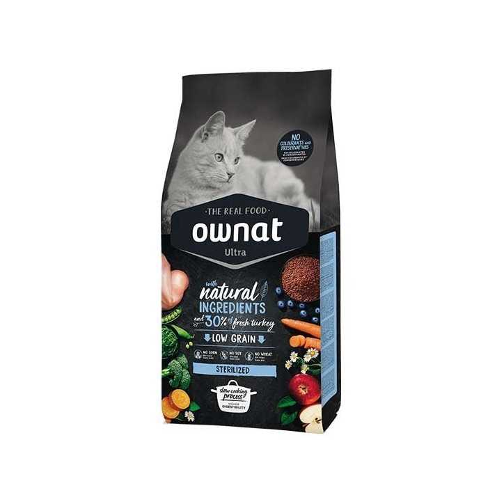 Ownat Ultra chat sterilised croquettes pour chat 1,5kg