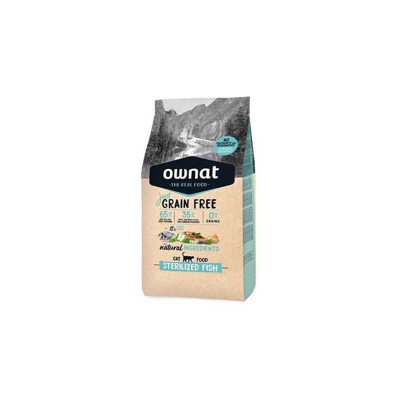 Ownat Just Grain Free Sterilized Fish croquettes pour chat