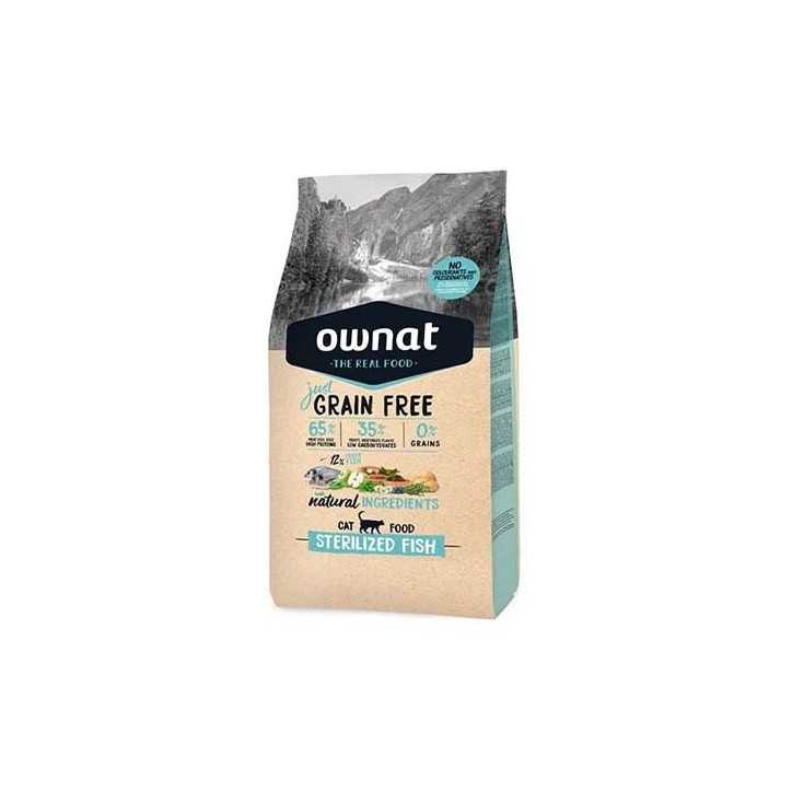 Ownat Just Grain Free Sterilized Fish croquettes pour chat