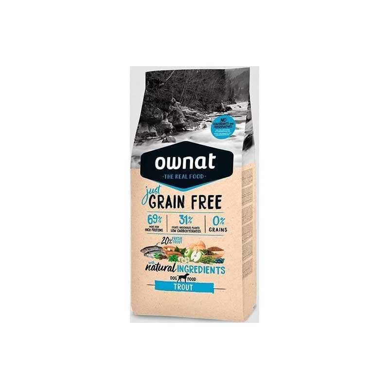 Ownat Grain Free Just Trout croquettes pour chien