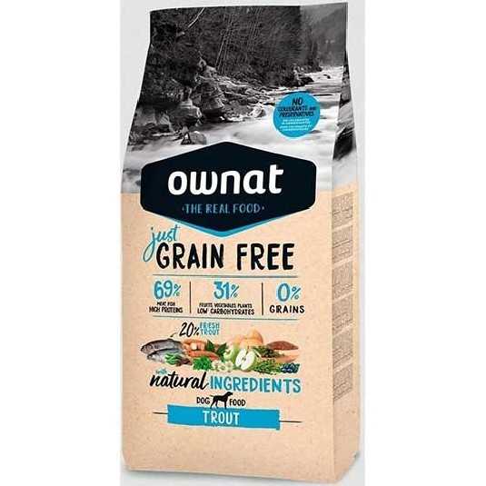 Ownat Grain Free Just Trout croquettes pour chien