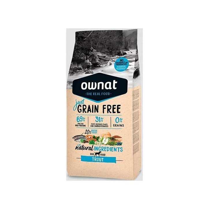 Ownat Grain Free Just Trout croquettes pour chien