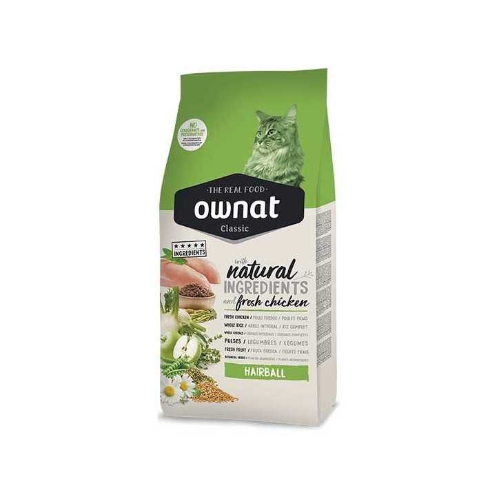 Ownat Classic hairball croquettes pour chat