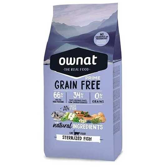 Ownat Grain Free Prime sterilized fish croquettes pour chat sterilise