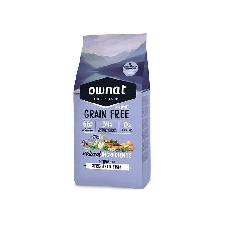 Ownat Grain Free Prime sterilized fish croquettes pour chat sterilise