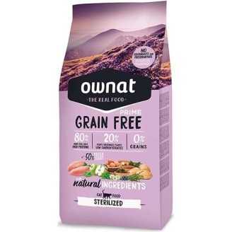 Ownat Grain Free Prime sterilized croquettes pour chat