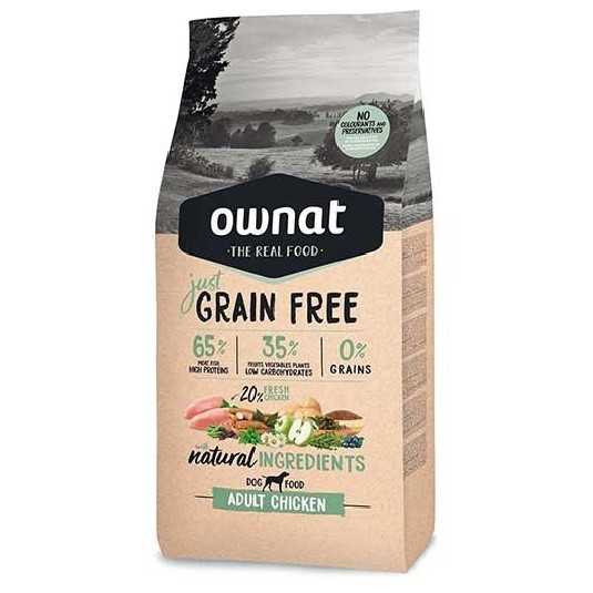 Ownat Grain Free Just adult chicken croquettes pour chien