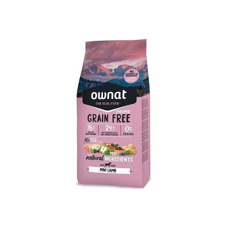 Ownat Grain Free Prime mini lamb croquettes pour chien