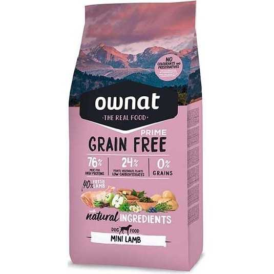 Ownat Grain Free Prime mini lamb croquettes pour chien