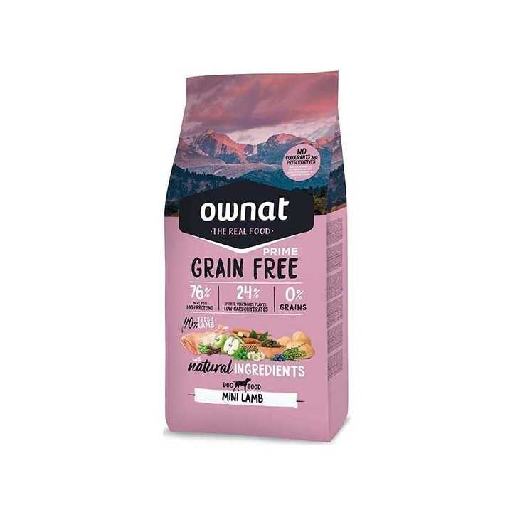 Ownat Grain Free Prime mini lamb croquettes pour chien