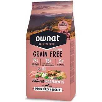 Ownat Grain Free Prime mini chicken and turkey croquettes pour chien