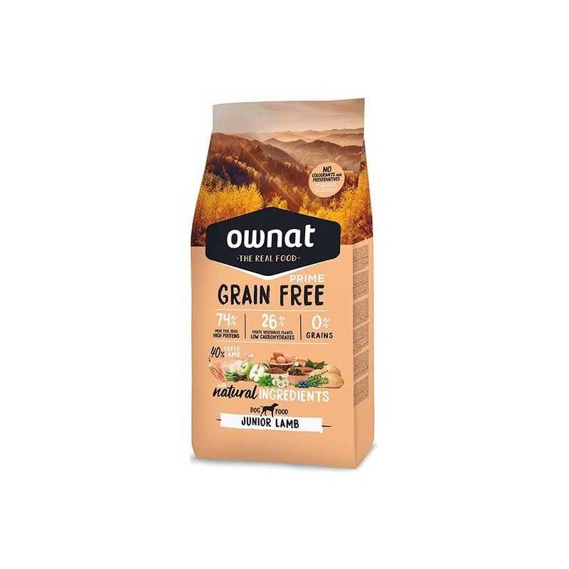 Ownat Grain Free Prime junior lamb croquettes pour chien