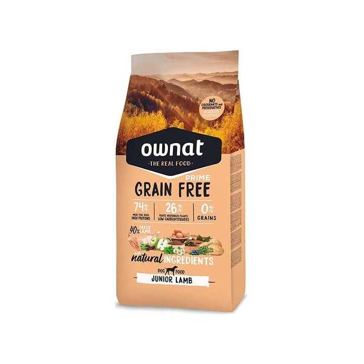 Ownat Grain Free Prime junior lamb croquettes pour chien