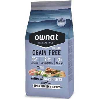 Ownat Grain Free Prime chicken and turkey croquettes pour chien senior