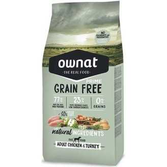 Ownat Grain Free Prime adult chicken and turkey - Dog Food