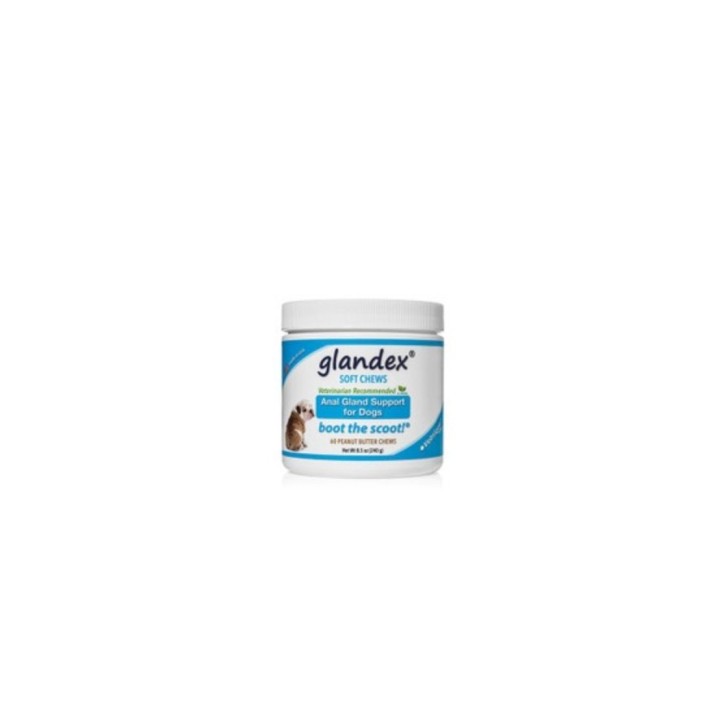 Glandex supplement de fibres probiotiques pour chiens - 60 gommes