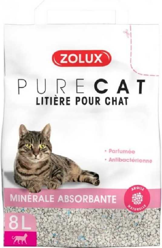 Zolux Litiere Pure Cat minerale absorbante 8L