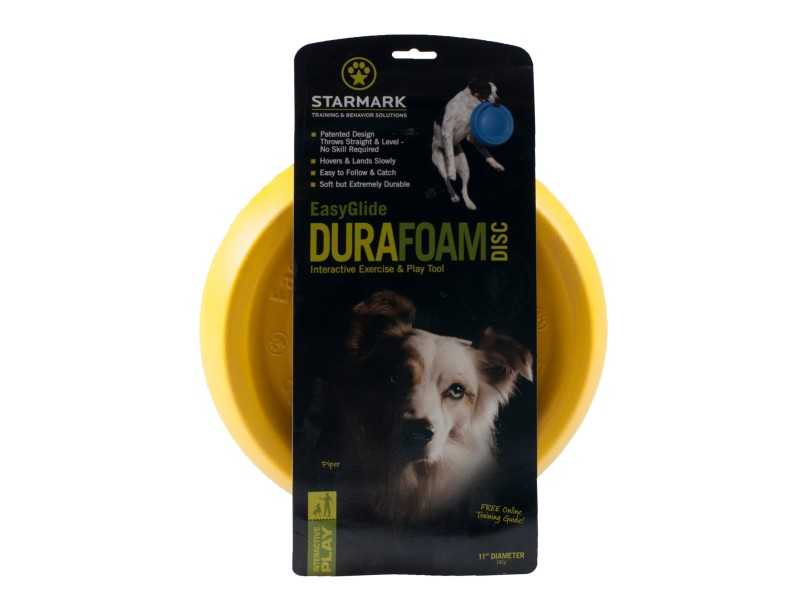 Starmark Easy Glide DuraFoam Disc 28 cm - Frisbee Résistant pour Chien