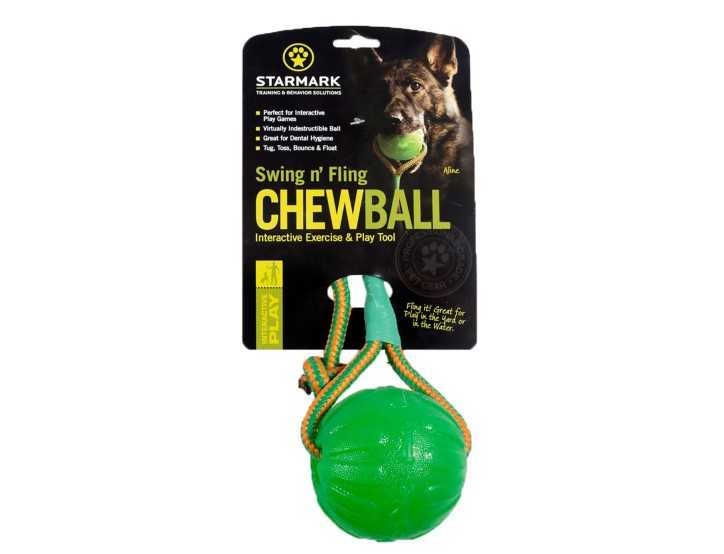 Starmark Swing n Fling Chew ball 9x9x46cm M