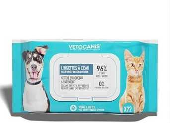 VETOCANIS Lingettes micellaires pour chien et chat