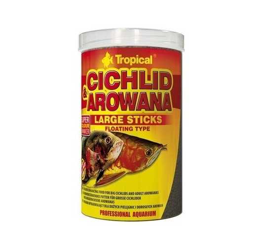 Aliment aquatique Tropical Cichlid & Arowana Large sticks 1000ml