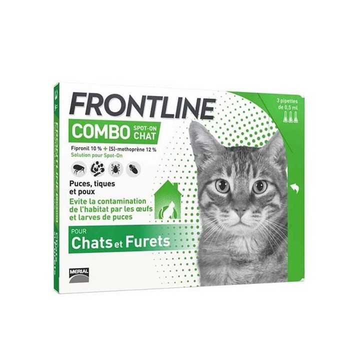 Frontline Combo - Pipettes 2en1 antiparasitaires pour chats