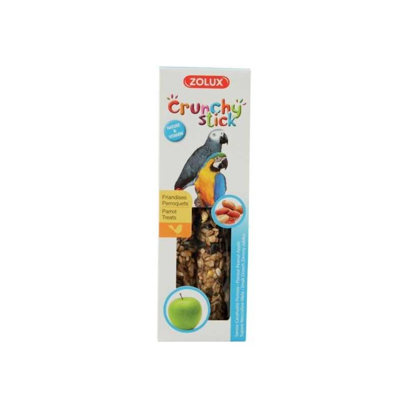 Zolux Friandise Crunchy Stick pour perroquets saveur cacahuete et pomme