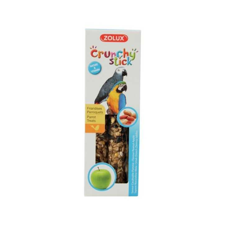 Zolux Friandise Crunchy Stick pour perroquets saveur cacahuete et pomme