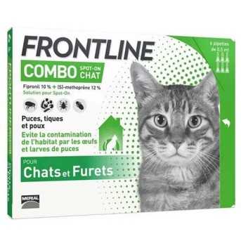 Frontline Combo - Pipettes 2en1 antiparasitaires pour chats