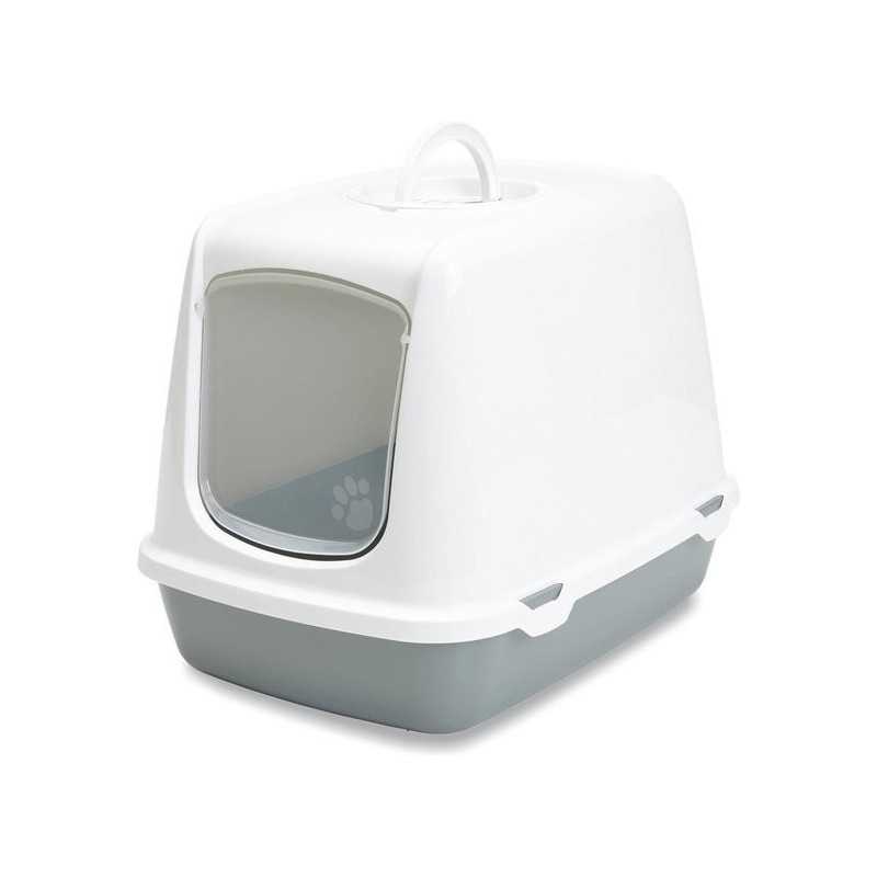 Oscar Cat Litter Tray Grey 50x37x39cm