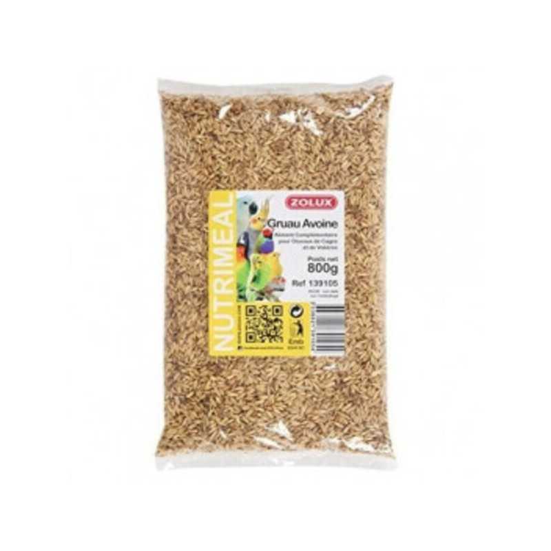 Zolux Nutrimeal Gruau d'avoine pour oiseaux 800 g