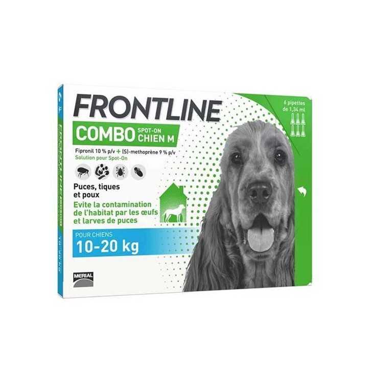 Frontline Combo - Pipettes 2en1 antiparasitaires pour chiens