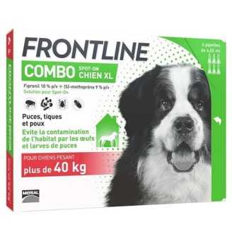 Frontline Combo - Pipettes 2en1 antiparasitaires pour chiens  